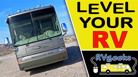 Watch the video explanation about proper rv leveling has many benefits. How to Level a Motorhome - YouTube