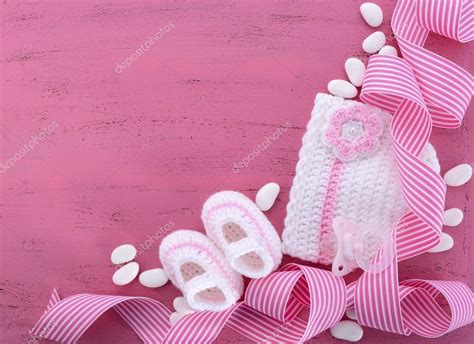 Its A Girl Baby Shower Or Nursery Background — Stock Photo © Amarosy