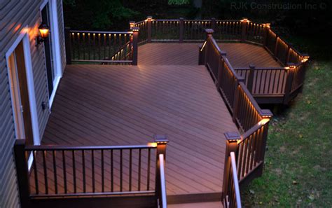 Deck With Rail Lighting Traditional Porch Dc Metro