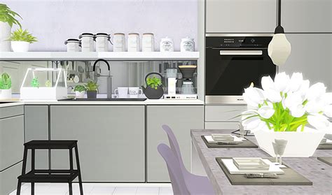 Featured sims 4 cc sites. Sims 4 CC — Swedish modern kitchen