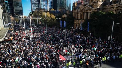 I've been going to these things my whole life and i honestly don't remember seeing such an incredible or significant turnout as i did today. Charge laid after man scales Sydney's Town Hall, waves Palestinian flag during anti-Israeli ...