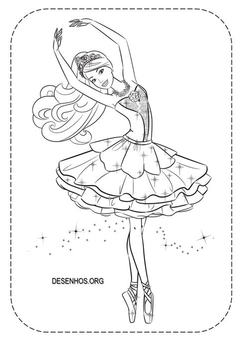 25 Desenhos Da Barbie Bailarina Para Colorir E Imprimir
