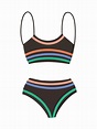 Female sports swimsuit-two-piece. Modern fashion stylish swimsuit ...