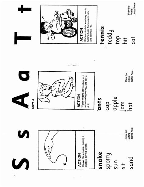 Jolly Phonics Worksheet For Kindergarten