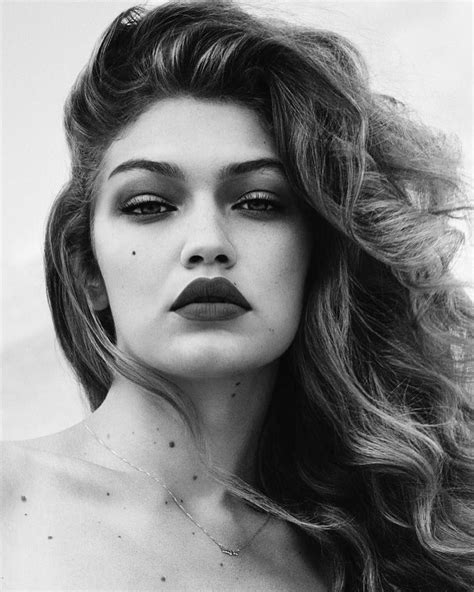 Gigi Hadid Photoshoot Kristina P Menova Black And White Makeup Black White