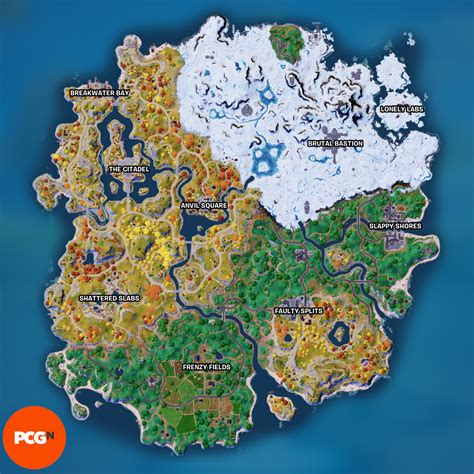 Fortnite Chapter 4 Season 1 Map How To Find Hotspots Mind Blowing Games
