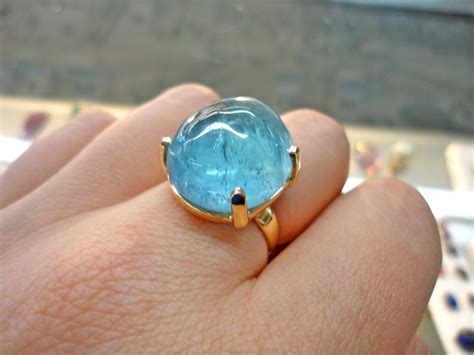 K Aquamarine Gemstone Rings Gemstones Jewelry