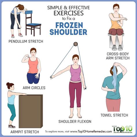 Simple And Effective Exercises To Fix A Frozen Shoulder Top 10 Home Remedies