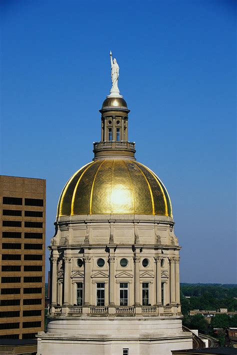 Georgia State Capitol Dome Atlanta Ga Photograph By