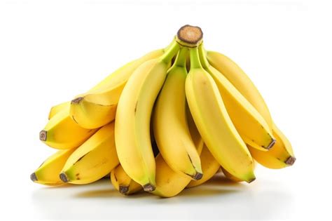 Premium Ai Image Banana Bunch Of Bananas Isolated On White Background