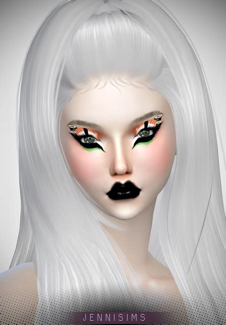 Sims 4 Ccs The Best Makeup Halloween Eyeshadow By Jennisims