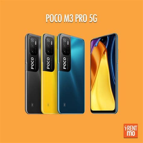 Cancelled 190g, 8.9mm thickness android 11, miui 12 64gb/128gb storage, microsdxc. Poco M3 Pro 5G - iRentMo - Rent to Own or Installment