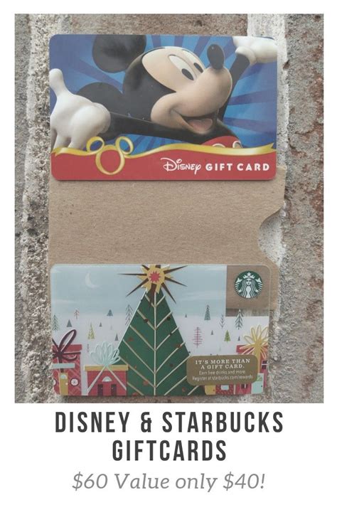 Pretty much anywhere that sells gift cards these days sells disney gift these include visits to: No convience fees! Disney Card: $50 Starbucks Card: $10 ...