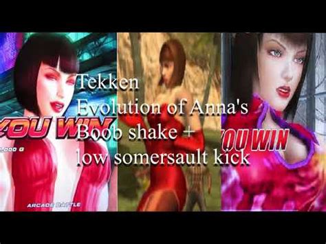 Tekken Evolution Of Anna Boob Shake And Low Somersault Kick YouTube