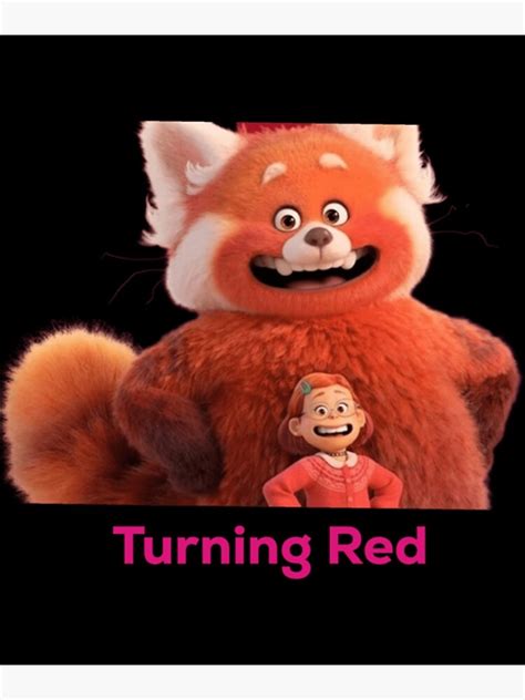 Póster Turning Red Review 4townie Panda Rojo De Turning Red Classic