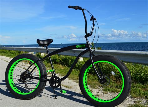 Bikes Sporting Goods Fat Tire Beach Cruiser Bike Sikk Black W Red Rim