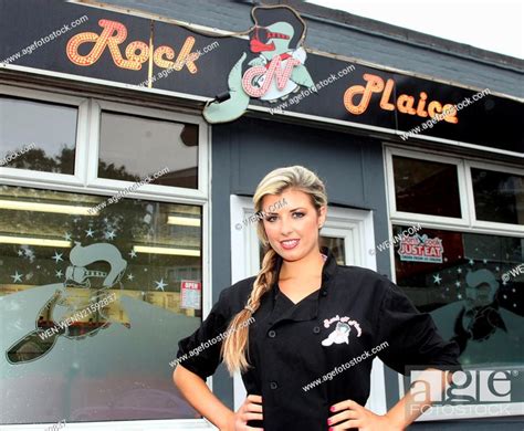Former Page 3 Girl And Tv Presenter Karina Holmes Opens Rock N Plaice