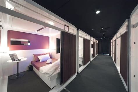 Shell nell namba by wbf (namba). New compact style hotel | Bunk house, Sleep box, Capsule hotel japan
