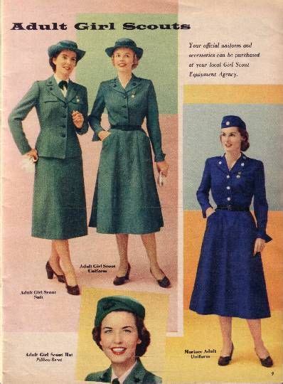 Adult Girl Scout Uniforms From Designed By Mainbocher There Was