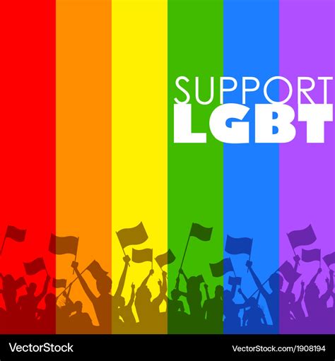 lgbt support royalty free vector image vectorstock
