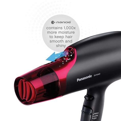 The panasonic nanoe hair dryer has a removable filter that allows you to keep the hair dryer clean and working efficiently. Panasonic Nanoe EH-NA65-K Hair Dryer 220-240 Volt For ...