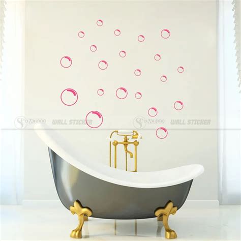 21pcs Bubbles Bathroom Vinyl Wall Sticker Decal Window Shower Tile Washroom Home Stickers