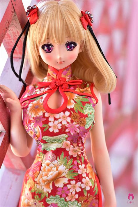 62cm Evoke 13 Sexy Sdf Silicone Doll Jamie Chinese Cheongsam Large Bust Action Figure