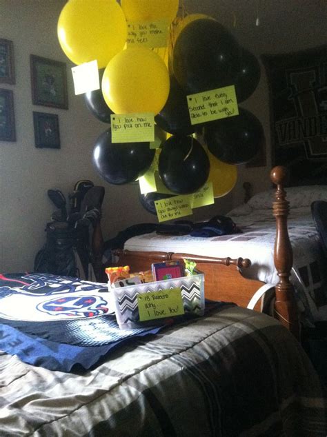 You are a hilarious person! For my boyfriends 18th birthday I got 18 balloons and then ...
