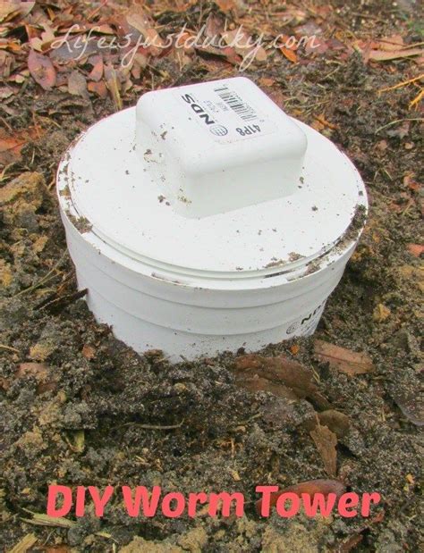 Build Your Own Worm Tower Red Worms Worm Composting Compost