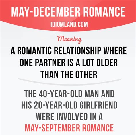 May December Romance Or May September Romance Is A Romantic
