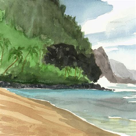 Kauai Artist Emily Miller Watercolor Paintings Of Kauai Hawaiian