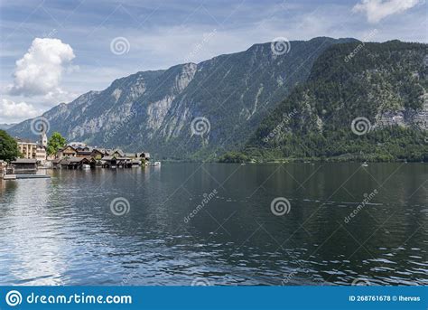 Views Of The Small Town Of Hallstatt Stock Photo Image Of Cliff