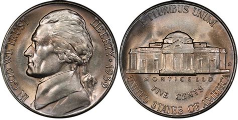 Images Of Jefferson Nickel 1939 S 5c Reverse Of 1938 Pcgs Coinfacts