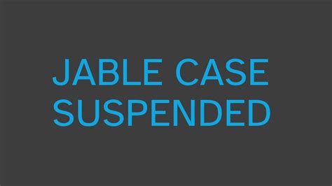 Jable Case Suspended