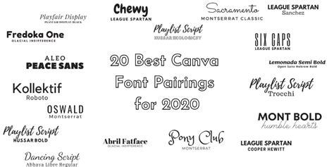 20 Best Canva Font Pairings For 2023 Digital Hygge