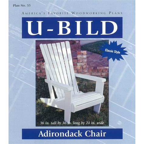 Shop U Bild Adirondack Chair Woodworking Plan At