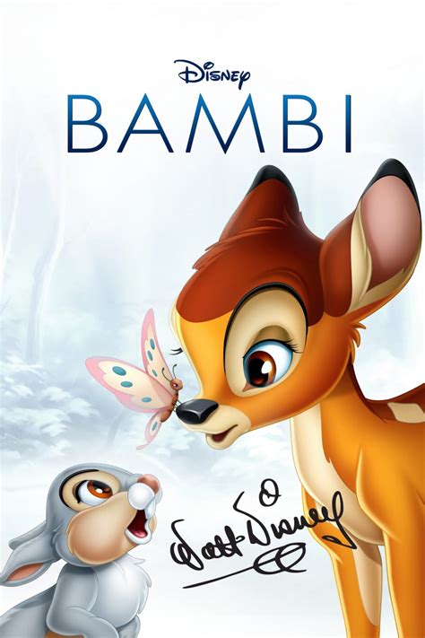 Bambi V2 1942 Animated Movie Decor Poster Canvas Wall Art Print