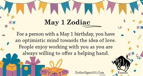 May 1 Zodiac Is Taurus Birthdays And Horoscope Zodiacsigns101