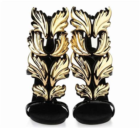 Giuseppe Zanotti Designs Palm Leaf Heels Vogue France