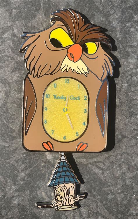 Fantasy Pin Kooky Clocks Inspired By Archimedes Owl Sword In Etsy