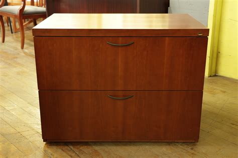 Wood filing cabinet 2 drawer. Kimball Cetra Medium Cherry 2 Drawer Wood Lateral File ...