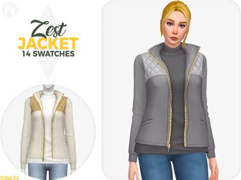 The Sims Resource Zest Jacket By Nords • Sims 4 Downloads