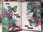 Art journal page 2nd book | Dagbok, Bokmärken