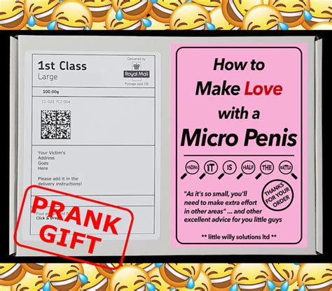Micro Penis Prank Mail Post T Box Gag Funny Birthday Etsy India