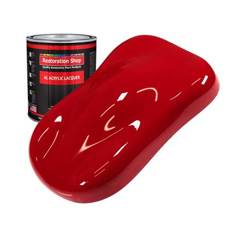 Restoration Shop Viper Red Acrylic Lacquer Auto Paint Quart Paint