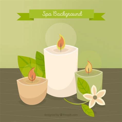 Free Vector Green Spa Background