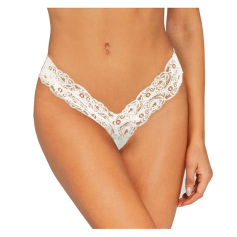 Lacy Line Lacy Line Sexy Lace Thong Panties With Open Crotch