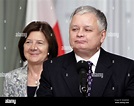 President of Poland Lech Kaczynski and his wife Maria Kaczynska Stock ...