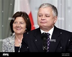 President of Poland Lech Kaczynski and his wife Maria Kaczynska Stock ...
