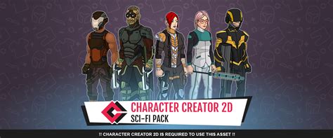Sci Fi Pack For Character Creator 2d By Mochakingup